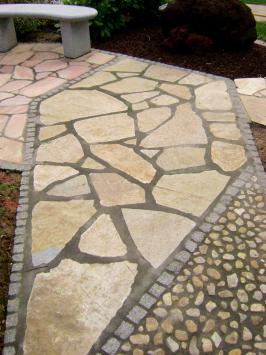 Yellow Saliq flagstones grootformaat 3/5 cm dik