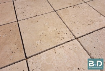 Classic Travertin 20x20x1 cm Getrommeld