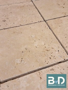 Classic Travertin 20x20x1 cm Getrommeld