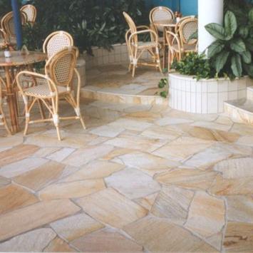 Brasil Yellow Flagstones tuintegels