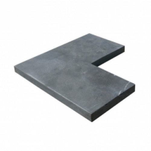 Chinees hardsteen Hoekstuk 40/40x20x3 cm