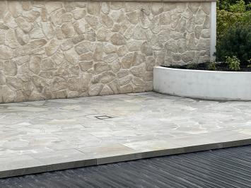 Brasil Green Flagstones dunformaat 1,5-3 cm dik