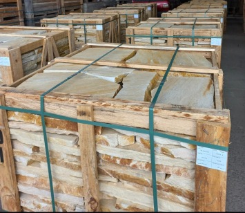 Mediterraanse Flagstones Brasil Yellow 2,5-5 cm dik