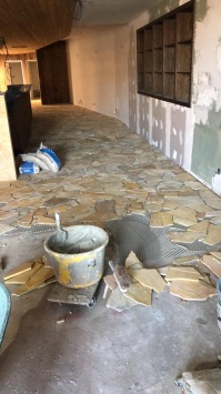 Brasil Yellow Flagstones binnenvloer 1-1,5 cm dik