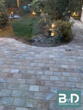 kandla ocre kassei 20x14x5-7-cm terras tuin Borgman van Dijk