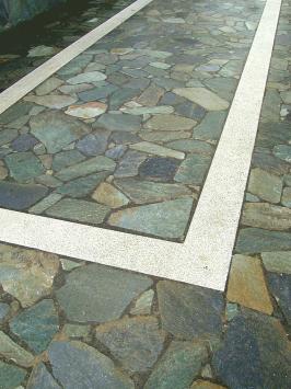 Karystos Green Flagstones dikformaat 2,5-4 cm dik