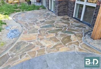 Karystos Brown Flagstones dikformaat 3-5 cm dik