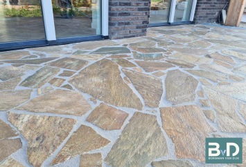 Karystos Brown Flagstones dikformaat 3-5 cm dik