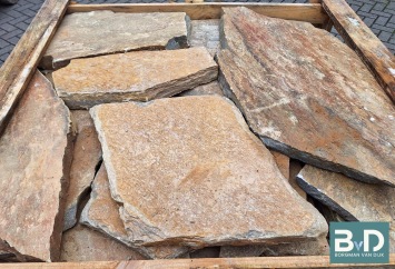 Karystos Brown Flagstones dikformaat 3-5 cm dik