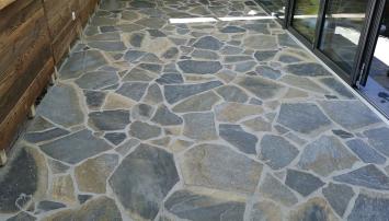 natuursteen Flagstones Kavala Blue breukruw