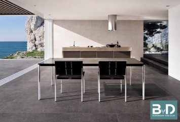 Pierre Blue Noir 80x80 cm