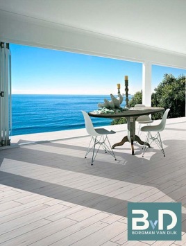 Keramisch Houtlook Padouk White Vloertegels