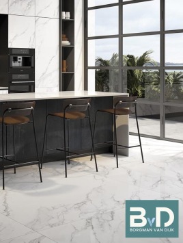 keramische binnentegels Statuario Polish 120x60 cm Keuken