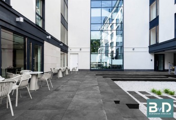 Ceramica 90x90x3 cm Concrete Look Anthracite