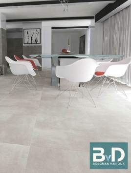 Loft Ash 60x60 cm keramische vloertegels voor wand en vloer, geschikt voor vloerverwarming