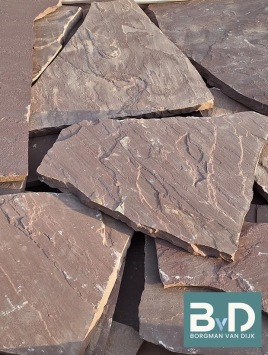 Mandana Red flagstones 2.5-4cm Terrastegels2 Borgman van Dijk