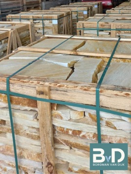 Mediterraanse Flagstones Brasil Yellow 2,5-5 cm dik