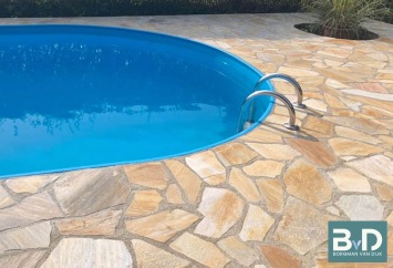 Mediterraanse Flagstones Brasil Yellow 2,5-5 cm dik