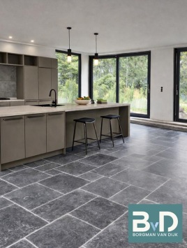 Milly Grey Marble groot wildverband 2 cm dik verouderd vloertegels