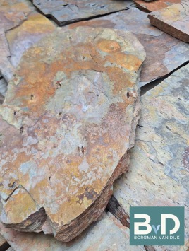 Multicolor Slate Flagstones 2,5-3,5 cm dik