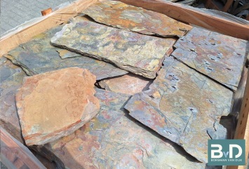 Multicolor Slate Flagstones 2,5-3,5 cm dik