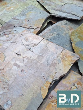 Multicolor Slate Flagstones 2,5-3,5 cm dik