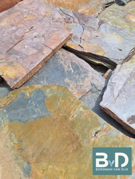 Multicolor Slate Flagstones 2,5-3,5 cm dik