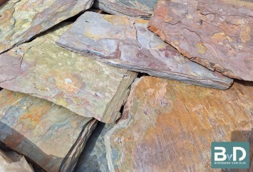 Multicolor Slate Flagstones 2,5-3,5 cm dik
