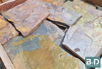 Multicolor Slate Flagstones 2,5-3,5 cm dik