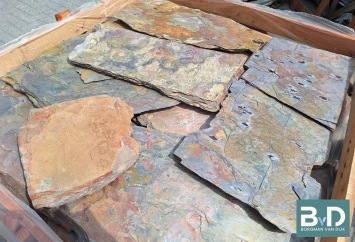 Multicolor Slate Flagstones 2,5-3,5 cm dik
