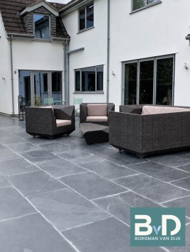 Mustang leisteen Black Slate 40x80x2,5 cm