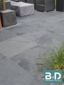 Mustang leisteen Black Slate 60x60x2,5 cm