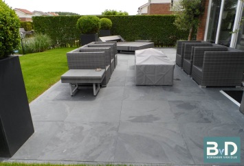 Mustang leisteen Black Slate 60x60x2,5 cm