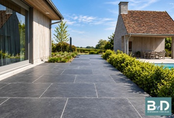 Mustang leisteen Black Slate 80x80x2,5 cm