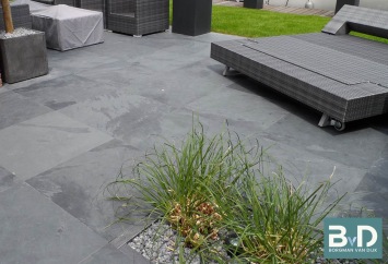 Mustang leisteen Black Slate 80x80x2,5 cm