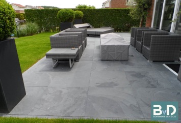 Mustang leisteen Black Slate 80x80x2,5 cm
