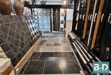 Castle Stone Blue Antique Groot Wildverband Semi Honed