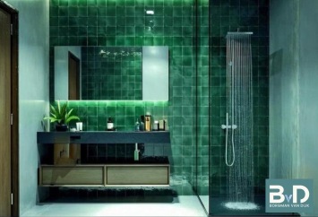 Oud Hollandse Witje OUD GROEN 13x13 cm