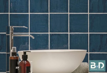 Oud Hollandse Witjes MARINE BLAUW 13x13 cm