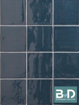 Oud Hollandse Witjes MARINE BLAUW 13x13 cm