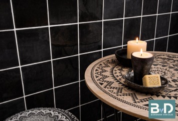 Oud Hollandse Witjes ZWART 13x13 cm