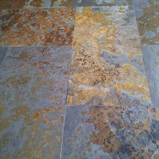 Oxide Slate leisteen 80x80x2,5 cm