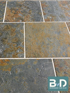 Oxide Slate Multicolor Leisteen 60x60x1 cm