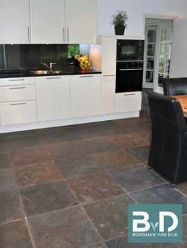 Peacock leisteen Multicolor Slate 40x60x1,2 cm vloertegels Borgman van Dijk