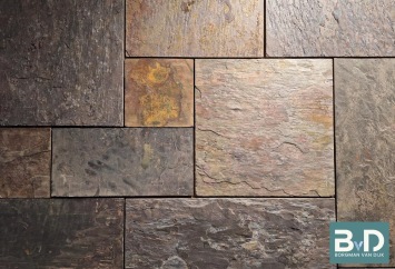 Peacock Slate Leisteen romaansverband 1,2 cm dik