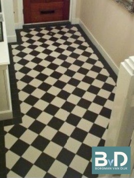 Black Marble Tumbled 20x20x1 cm