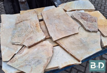 Yellow / Rio Sunrise Flagstones 2-3 cm dik
