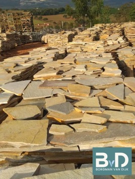 Yellow / Rio Sunrise Flagstones 2-3 cm dik