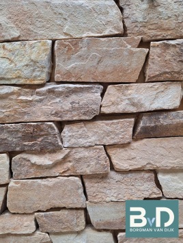 Rockface Golden Kwartsiet 3-5 cm dik