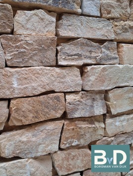 Rockface Golden Kwartsiet 3-5 cm dik